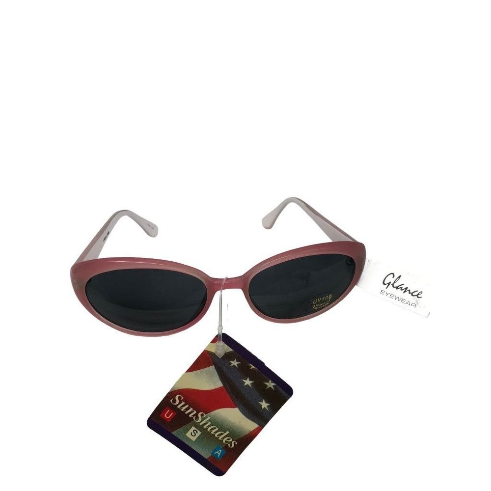 Pink Children's Youth New Glance Sunglasses Oval UV400 Protection
